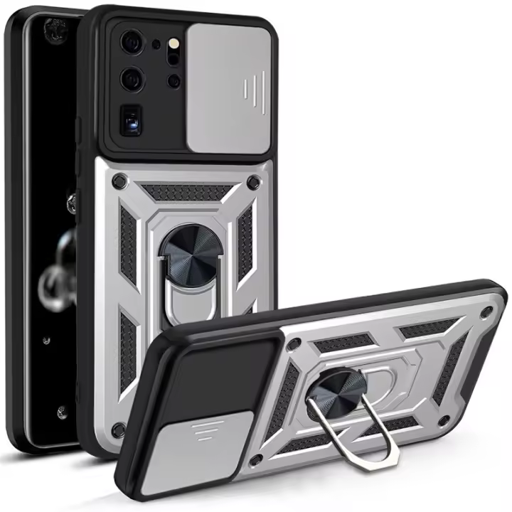 Funda Galaxy Ultra Deslizante con Lente de Cámara de Lujo, +/Plus, S20, S20 FE, Protección - 1