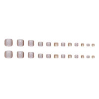 Uñas postizas cuadradas, uñas naturales irrompibles, simples, para ir de compras, viajar y salir - details 4