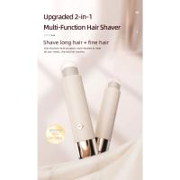 Maquinilla de afeitar eléctrica 2 en 1 para mujer, recortadora de Bikini, afeitadoras faciales, depilación para axilas, piernas, eliminador de cuerpo, IPX6, resistente al agua - details 0