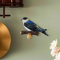 Decorative Rustic Resin Wall Coat Hook Birds On A Branch Hanger for Clothes