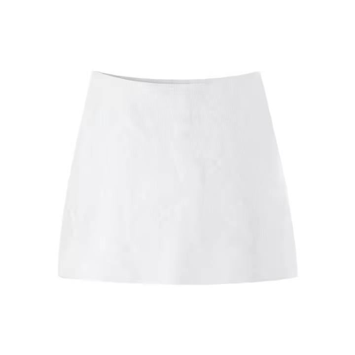 Traje minifalda de punto para damas, Chaqueta de punto de 2 piezas para damas, Traje para damas, Ropa para damas, Ropa de calle, Chaqueta de punto con mangas sueltas - 1