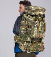 Mochila táctica de gran capacidad para hombre, bolsa militar de camuflaje de 70L, para senderismo, montañismo, caza y acampada - details 0