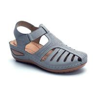 Sandalias de tacón de cuña para mujer, zapatos ahuecados, Verano - details 7