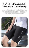 WEST BIKING-pantalones de ciclismo para mujer, 3D Pantalón corto con absorción de impacto, esponja para deportes al aire libre, triatlón, carreras profesionales - details 5