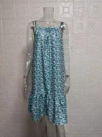 Verano nuevo vestido de chaleco de tirantes sin mangas floral oscilante idílico europeo y americano. - details 3
