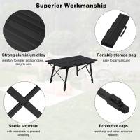 Mesa de camping, mesa plegable de aluminio con bolsa de transporte, altura ajustable - details 13