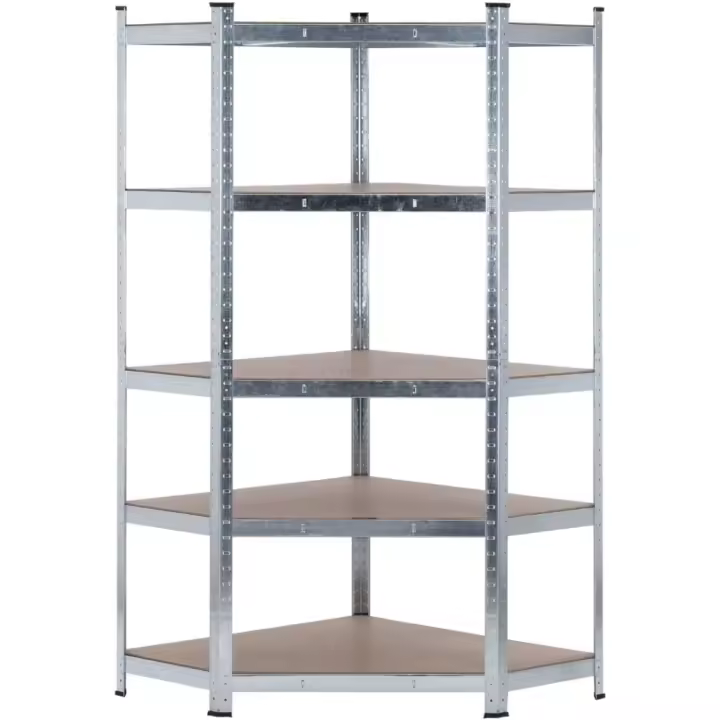 Estantería Modular de Acero y MDF Antihumedad 5 Baldos Ajustables Carga Máx. 875Kg - 1
