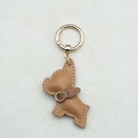 Precioso llavero de Bulldog Francés, Animal, perro, cachorro, colgador de perro de cuero PU, colgante de bolso de Bulldog de dibujos animados a la moda para mujer - details 13
