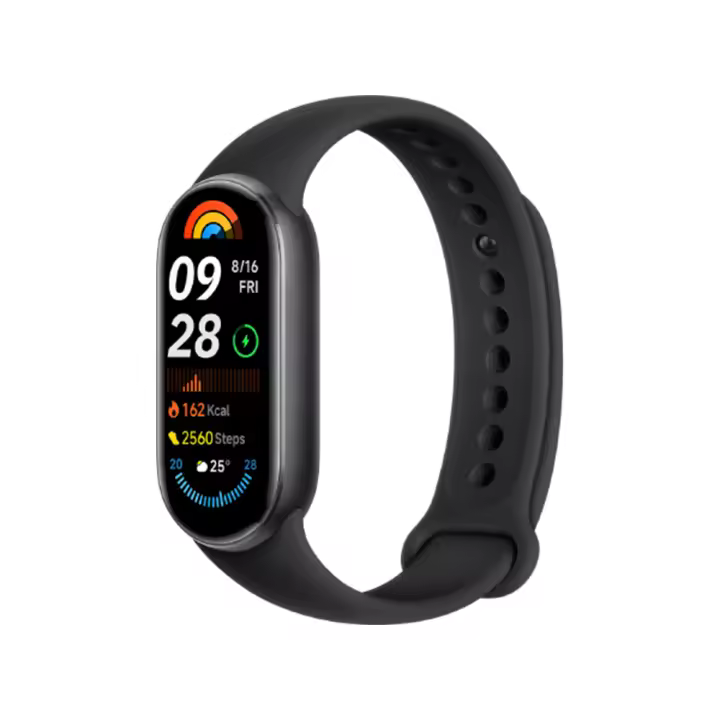 Xiaomi Smart Band 9 Versión Global, Pantalla AMOLED de 1,62'', Hasta 21 días de duración de la batería, Monitorización mejorada de la frecuencia cardíaca y el SpO₂, Monitorización total actualizada del sueño, Más de 150 modos de deporte, 5 ATM - 1