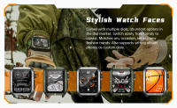 Relojes inteligentes hombre Multifuncional Bluetooth llamada Fitness exterior deporte mujer reloj - details 4