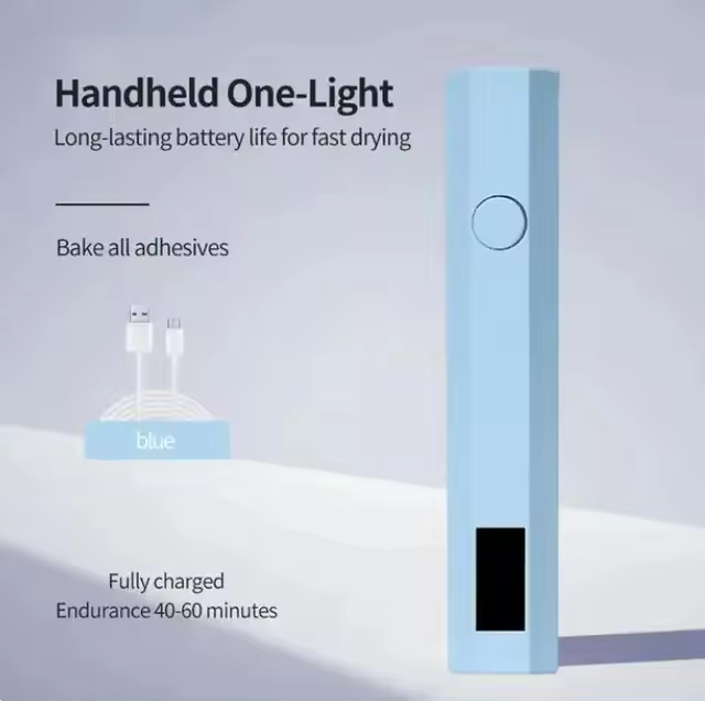 Secador de Pendrizado Rápido USB Portátil Luz de Esmalte LED Profesional para Manicura en Casa - 1