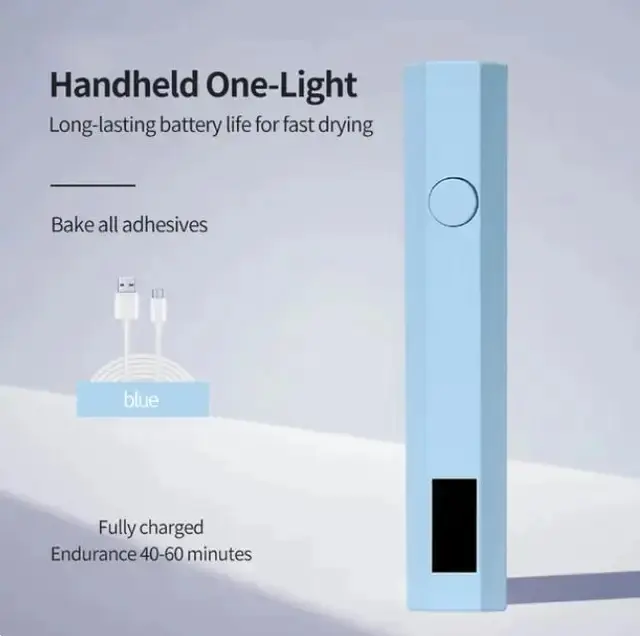 Secador de Pendrizado Rápido USB Portátil Luz de Esmalte LED Profesional para Manicura en Casa - 1