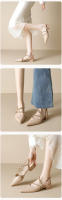 Sandalias de verano para mujer con tacón grueso, punta puntiaguda y remaches en color nude. - details 4
