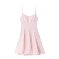 PB & ZA 2025 diseño de costura a rayas vestido con tirantes de temperamento simple Falda corta novedad de verano ropa de mujer - details 1