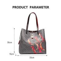 Bolso Cruzado de Mano Grande Leten Estampa de Letra Clásica Bolso de Viaje de Alta Gama con Forro de Cuero Mochila de Lujo para Mujeres - details 1