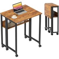 Escritorio Plegable Pequeño Estante de Almacenamiento con Ruedas Montaje Fácil - details 49