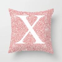 Cojín de sofá rosa con letras ostentosas, almohada con respaldo central, 45x45cm - details 27