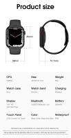 Reloj inteligente W27 Pro, dispositivo con Bluetooth, llamadas, detección de frecuencia cardíaca, notificación de mensajes, bloqueo de contraseña, pantalla - details 24
