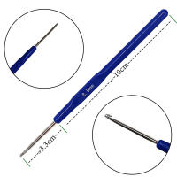 Agujas de ventilación para hacer pelucas, gancho de ganchillo de aluminio, aguja de tejido para extensión de cabello, 10 unidades por lote - details 2