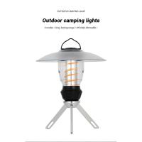 Linterna de Camping con trípode, luz LED recargable regulable, portátil, pequeña, cálida - details 0