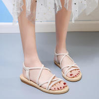 2025 Sandalias de mujer, zapatos de playa planos y cómodos, estilo romano, punta cerrada, zapatos de moda de verano - details 3