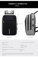Mochila para Hombre, Mochila multifunción Llena de computadora, Mochila antirrobo - details 24