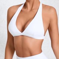 Top deportivo con escote en V profundo para mujer, sujetador Halter con espalda abierta para Yoga, almohadillas para el pecho desmontables, Top corto de entrenamiento, Fitness, Pilates - details 15