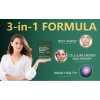 Suplemento Quackiki con NAD Nicotinamida Ribósido Resveratrol 900 MG, aumenta el NAD+ para la salud celular, antienvejecimiento, energía, enfoque - details 4