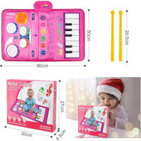 Bebé 2 en 1 Manta de Música Juguetes de Tambor para Niños Pequeños Manta de Baile - details 4