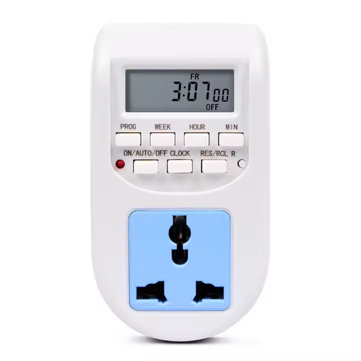 Interruptor de temporizador Digital, enchufe de la UE, toma de corriente electrónica programable con ajuste de hora y día, semanal, aparato de cocina - 1