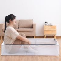 Organizador de ropa caja de almacenamiento artículos para el hogar caja de juguetes caja de almacenamiento de fondo de cama plegable transparente - details 1