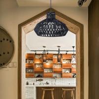 Sombrilla De Lámpara Tejida a Mano Para Sala De Estar Teahouse Cocina Comedor Cubierta De Techo Decorativa Luz Colgante Accesorios De Papel Rattan - details 2