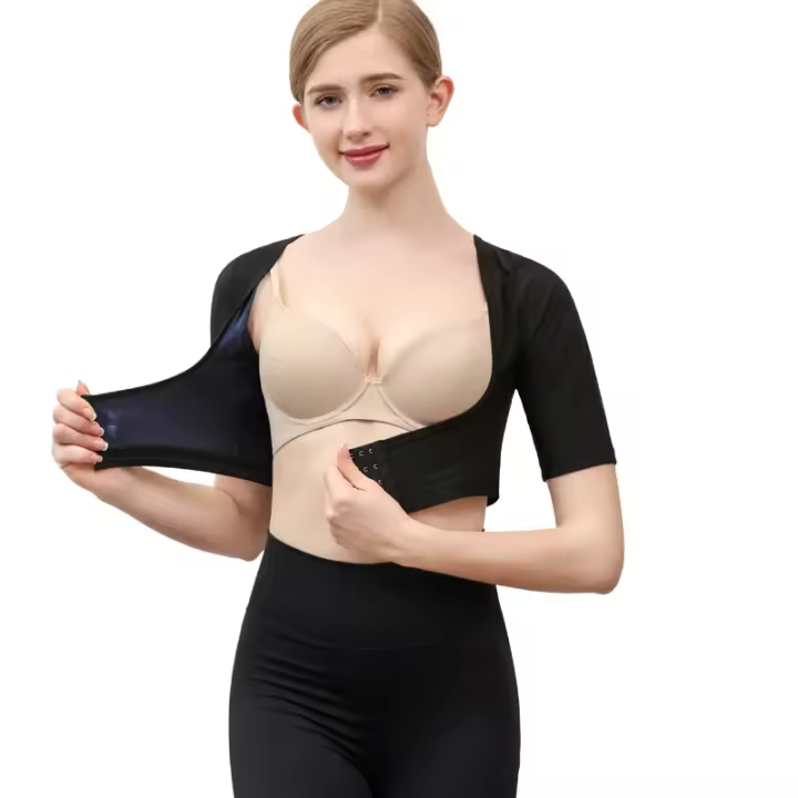 Camiseta Sin Mangas para Mujer Moldeador Superior de Brazo, Postquirúrgico, Mangas de Compresión Delgadas, Corrector de Postura - 1