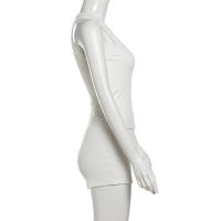 BUNO-chándales informales para Mujer, conjunto de 2 piezas, chalecos cortos elásticos con cuello en U y pantalones cortos acanalados, ropa deportiva concisa para gimnasio - details 72