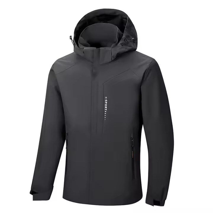 CHRLCK Chaqueta de Senderismo Impermeable A Prueba de Viento, Reflectante, Ideal para Acampar, Cazar, Correr, Trekking, Pesca - 1