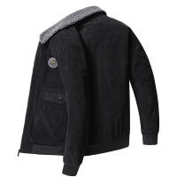 Chaquetas gruesas de lana para hombre, abrigo de PANA con cuello de piel a la moda, prendas de vestir militares informales, novedad de otoño e invierno, 2024 - details 4