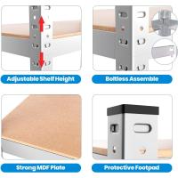 Galvanizadas Metalicas Almacenamiento de Metal MDF para Hogar, Trastero, Garaje 5 Baldos Ajustables - details 3