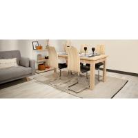Mesa de Cristal Negro Brillante Estilo Missouri para Sala de Estar Medidas 110 cm x 60 cm x 45 cm - details 0