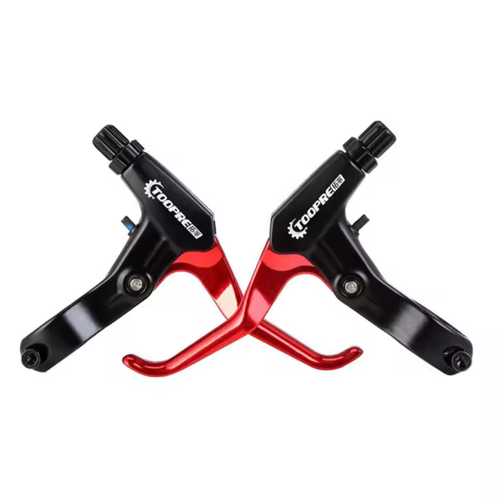 Juego de frenos de disco para bicicleta de montaña, palancas de freno ultraligeras, 5 colores, BMX - 1
