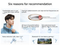 Auriculares Huawei Honor Auriculares Bluetooth con Batería de 40 Horas, Reducción de Ruido Dinámico, Latazo Bajo, Placa de Titanio - details 1