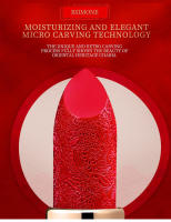 Bsimone Tiktok Same Carved Tomato Lipstick Lápiz labial de terciopelo hidratante de larga duración - details 7