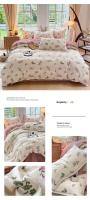 Juego de Ropa de Cama King Size de Alta Calidad con Estampado Floral en Poliéster 100% Tapete de Cama Suave y Transpirable con Funda de Edredón y Sábanas - details 28