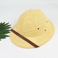 Gorra de Paja de Moda Gorra de Sol con estilo Británico para Niños y Niñas - details 2