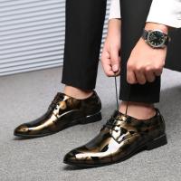 Zapatos Oxford con Patrón Floral para Hombres, calzado Formal con Cordones, Planos, Fiesta de Negocios - details 6