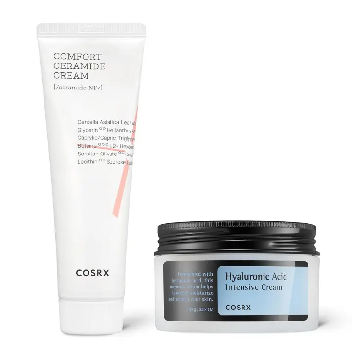 COSRX Hydra Barrier Repair Duo - Balancium Comfort Ceramida + Crema Hidratante Ácido Hialurónico - 1