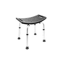 Silla Ducha Personas Mayores con Asas, Taburete Baño Regulable, Antideslizante, Negra, Montaje sin Herramientas - details 8