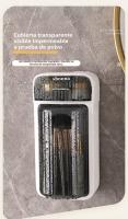 Organizador de cosméticos premium con soporte de pared giratorio de gran capacidad y tapa - details 10