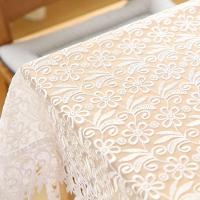 Mantel semitransparente bordado Ense blanco, juego de mesa de centro, tela floral de restaurante para decoración de bodas - details 2