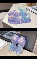 Zapatos de gelatina bolsa cabeza Velcro zapatos de playa amor bebé suela suave zapatos de cristal. - details 22