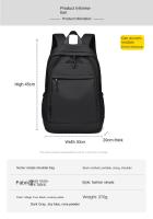 Mochila de viaje impermeable de gran capacidad Unisex para estudiantes - details 0